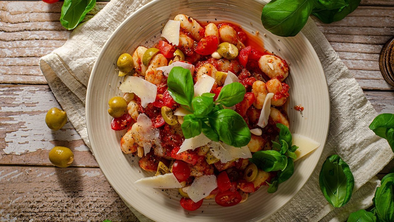Gnocchi s paradajkovou omáčkou a olivami – - Recept
