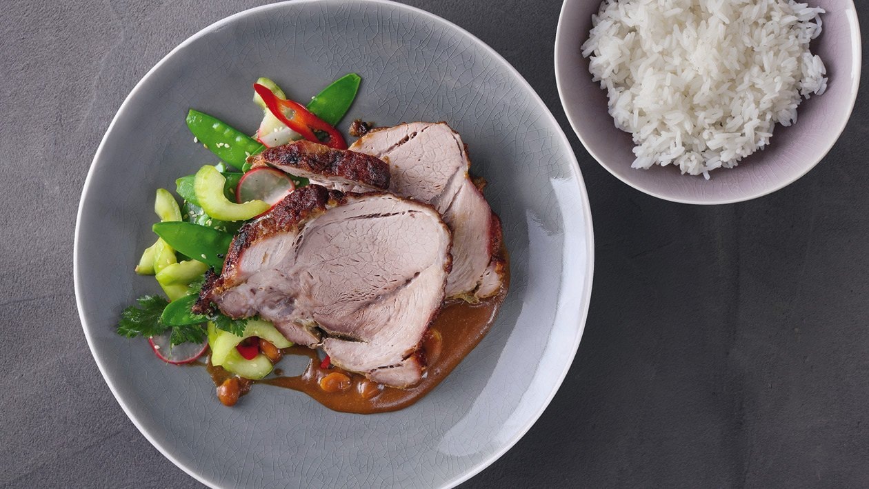 Pomaly pečené bravčové v kórejskom štýle – - Recept