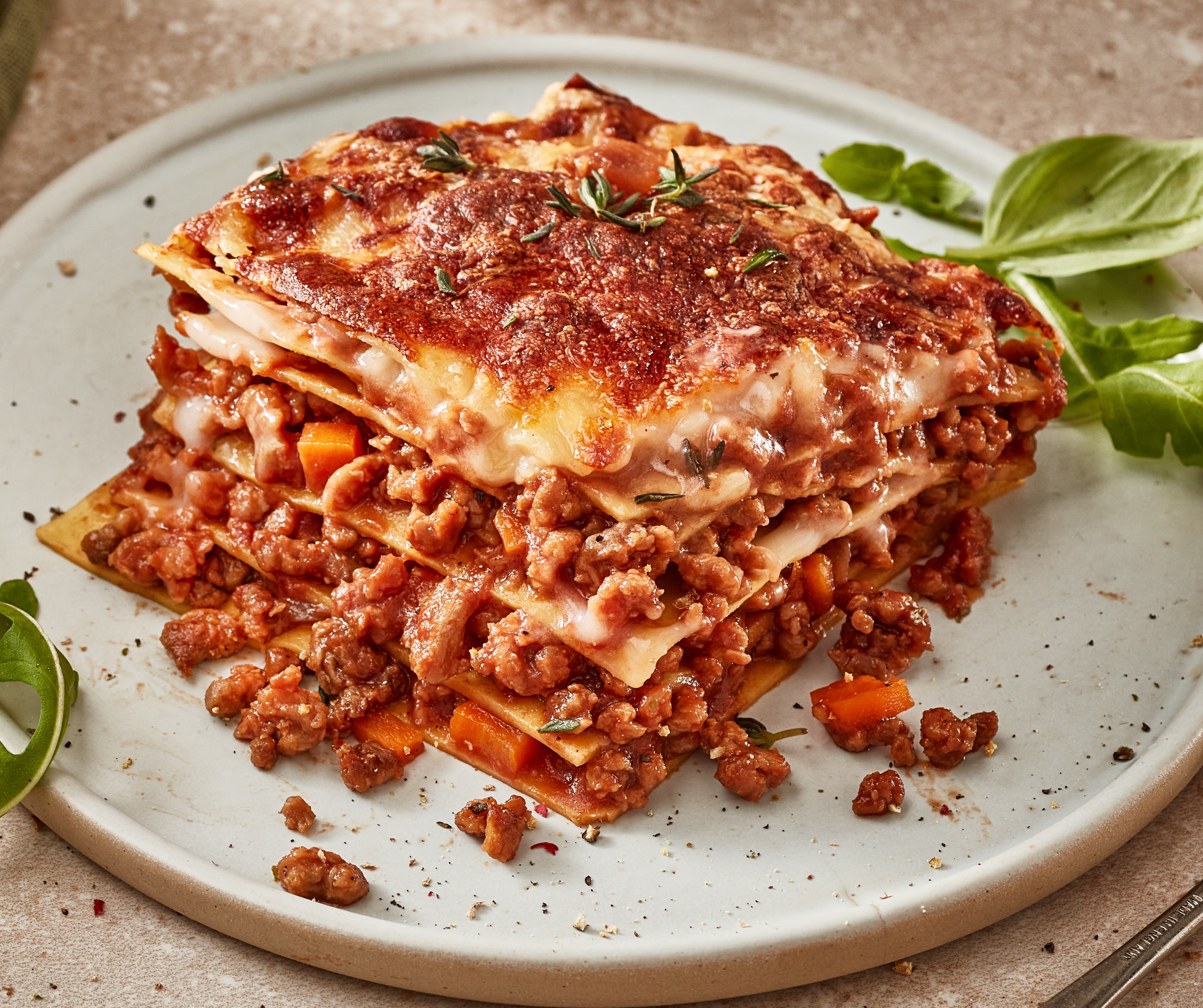 Lasagne s jemnou syrovou omáčkou