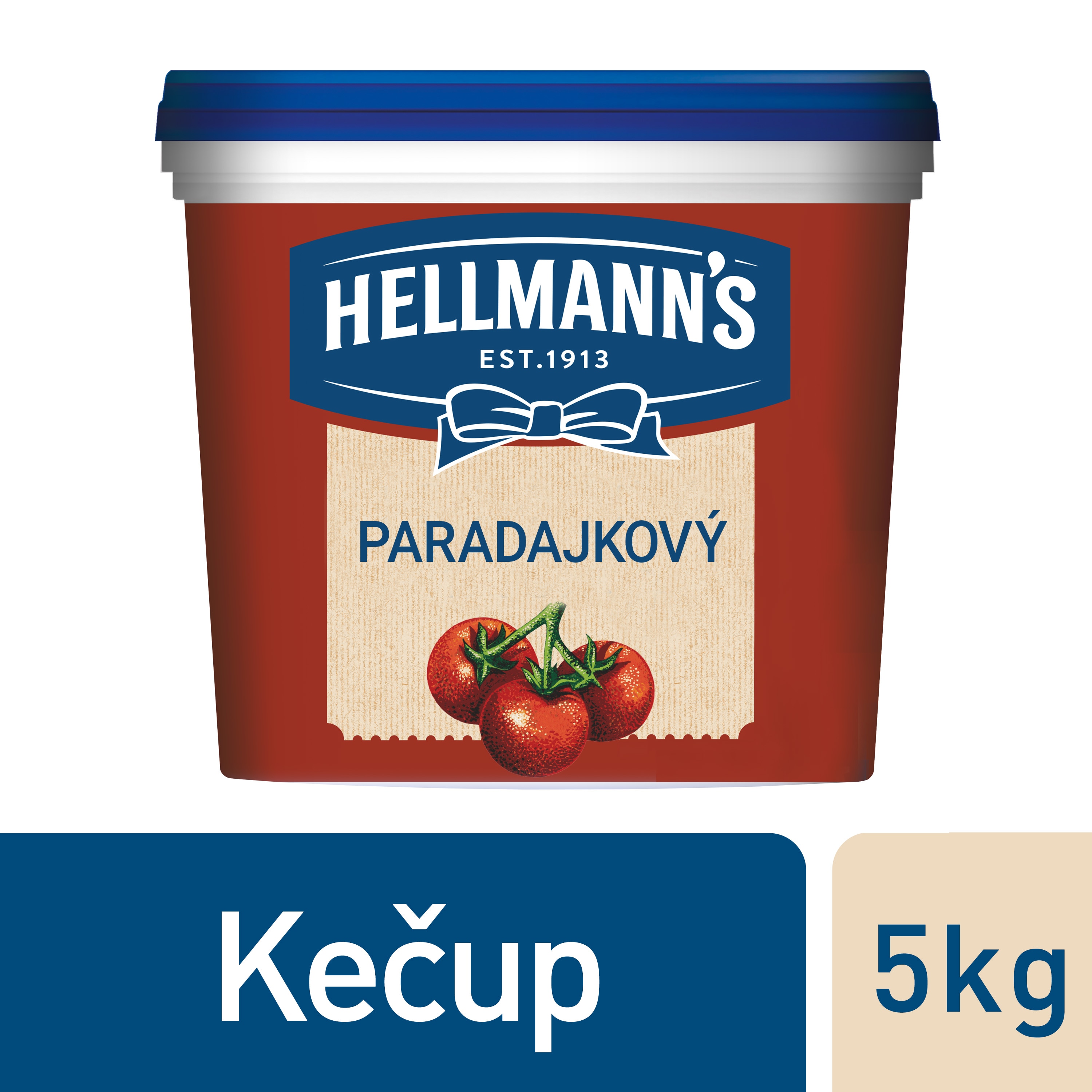 Hellmann's Kečup 5kg - Hellmann´s kečup, z prvotriednych paradajok, z trvalo udržateľných zdrojov.