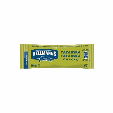 Hellmann's Tatárska omáčka porc.50ml - Hellmann’s: tradičná chuť a kvalita