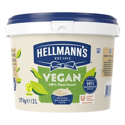 Hellmann's Vegan 2 L - Perfektný doplnok k vegetariánskym a vegánskym jedlám.