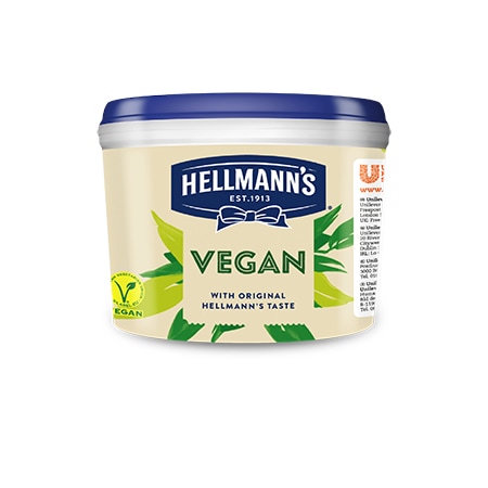Hellmann's Vegan 2,5 kg - Perfektný doplnok k vegetariánskym a vegánskym jedlám.