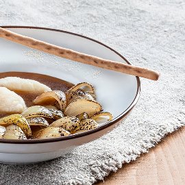 Cibuľačka s krupicovými haluškami Cibuľačka s krupicovými haluškami