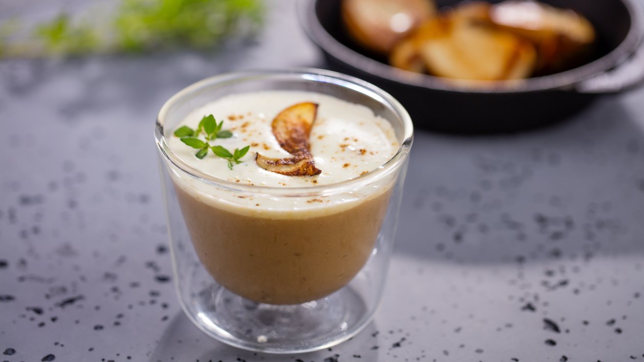 Hríbové „Cappuccino” s kozím syrom – - Recept Hríbové „Cappuccino” s kozím syrom – - Recept