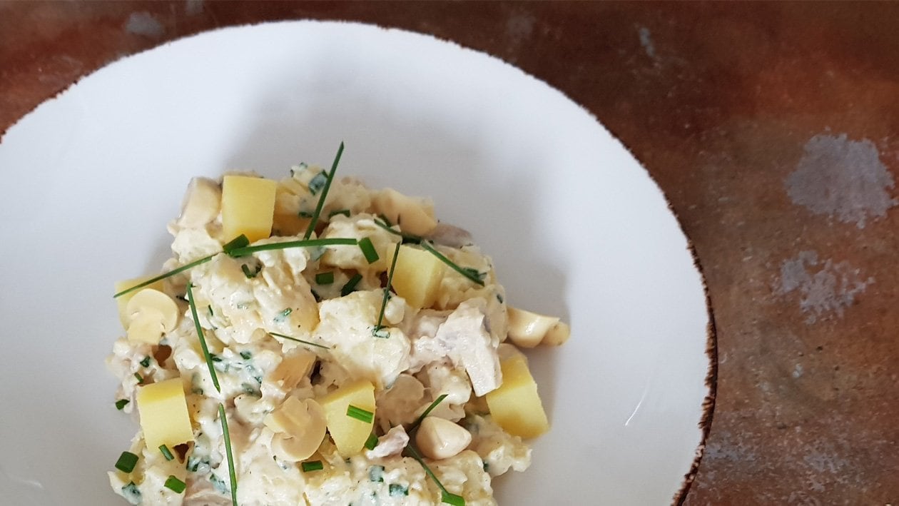 Vegánsky zemiakový šalát – - Recept