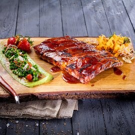 Rebierka BBQ s medovo-pivnou glazúrou a kašou | Recept Rebierka BBQ s medovo-pivnou glazúrou a kašou | Recept