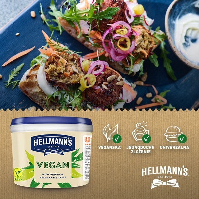 Objavte Hellmann's Vegánsku Majonézu - vyrobenú pre potešenie vegánov!