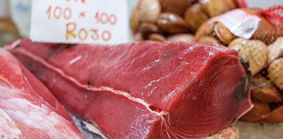 Trh so sicílskymi morskými plodmi